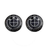 74mm 82mm Automobilio Logotipas Priekinis Variklio Dangtis Galinis Bagazines Dangtis Emblema BMW M Logotipui E46 E36 E34 F10 E90 F30 E60 F30 E53 E30 E92 E87 Automobilių Aksesuarai 2pcs 82mm black