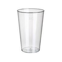 STARPAK vienkartinė stiklinė, 9 cm, 0,4 l, skaidri