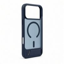 Evelatus gumuotas „MagSafe“ dėklas su stovu, skirtas „Apple iPhone 18 Pro Max“, tamsiai mėlynas