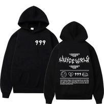 Juice WRLD Hoodies Vyriški Moteriški Džemperiai Su Gobtuvu Mados Hip Hop Laisvalaikio Megztiniai Rudens Berniukai Mergaitės Juodi Streetwear Juicewrld M black