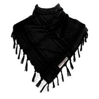 Arab Keffiyeh Shemagh Square Scarf Lightweight Neck Warmer Desert Scarf Shawl Headwrap with Tassels for Outdoor Camping juoda