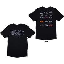 AC/DC marškinėliai: Istorijos logotipas (Atgal Spausdinti) OFICIALUS NAUJAS 3XL gray