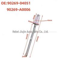 90269-04051 Atsarginiai lango apdailos spaustukai su lipniu knieduku Toyota/Lexus 90269-A0006 gray