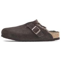 Birkenstock Boston Shearling Suede Shoes 'Mocha' Men's 1020567 EU 39 gray