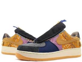 CN2405-900 Travis Scott A Nike Air Force 1 Low Cactus Jack  Multi Color  (Men's) 4 black