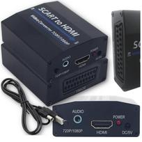 Vaizdo ir garso keitiklis iš scart lizdo į hdmi + 3,5 mm lizdą