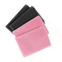 4 Pack Pilates Grip Pads, Non-Slip Hand Grip Mats for Pilates Equipment, Ballet Barre, Pull-Up Bar, Free Weight Equipment 2 Black + 2 Pink black