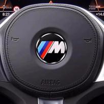 1 vnt. 45 mm automobilio vairo ženklelis Emblema Lipdukas Auto-Styling BMW E36 E46 E53 E90 E60 E61 E93 E87 X1 X3 X5 X6 F30 F20 F10