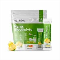 Sainebio Nano Electrolyte Powder – 18 Lemon Lime Flavor Sachets | Hydration & Recovery Drink with Potassium, Vitamin C & B-Complex | Supports En