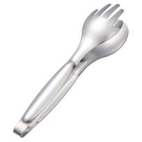 Kitchen Tools for Catering Stainless Steel Serving Tongs, Salad 8 Inch Dual Purpose Fork And Spoon Tongs Cake Bread, Buffet Food sidabras