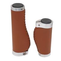 Bike Handle Grip, PVC Microfiber Artificial Leather, Long 22.2x135mm, Short 22.2x95mm, Ergonomic, Non-Slip, for Mountain Bike, Bicycle 1 pair gray