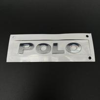 VW Polo 1.4 1.6 bagažinės raidės darbinis tūris standartinis galinis ženkliukas sidabrinis gray
