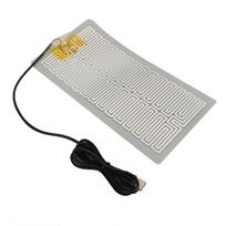 2Pcs Waist Belt Heating Pad USB 5V Electric Metal Heating Pad with 150cm Power Cord for Waist gray