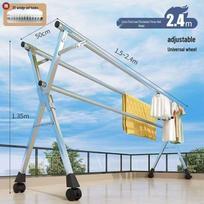 Įtraukiama nerūdijančio plieno sulankstoma drabužių džiovykla vidaus/lauko naudojimui Foldable, Retractable, Strong Load Capacity