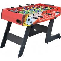 Stalo futbolas 121x61x81 sulankstomas, raudonas