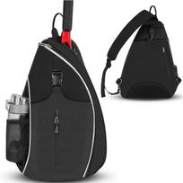 Tennis and Badminton Bag Outdoor Sports Training Shoulder Tennis Bag Pick Ball Backpack Crossbody Bags One Size