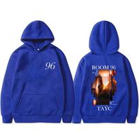 Rapper Tayc ROOM 96 Album Graphic Hoodie Men's Hip Hop Fashion Pop Music Sweatshirt Male Casual Hoodies 2XL blue