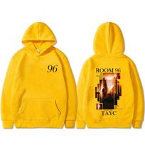 Rapper Tayc ROOM 96 Album Graphic Hoodie Men's Hip Hop Fashion Pop Music Sweatshirt Male Casual Hoodies L yellow