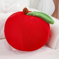 Apple pliušinis žaislas Didelė lėlė Raudona Žalia Geltona Rožinė Kimštas augalas Pagalvės Apvalus pagalvėlė Mergaitės Vaikas Berniukas Dovana Didelė medvilninė apkabinama kambario dekoracija 18-20cm raudona