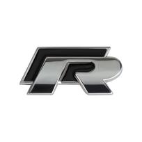 3D Car Front Grille Trunk Emblem Sticker For R Rline Logo JJXN2 Badge Stickers Volkswagen Polo Passat Golf Jetta Polo Touran CC T-ROC gray