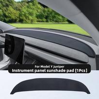 For Tesla Model Y Juniper Suede Leather Dashmat Model 3 Highland Car Dashboard Cover Pad Dash Mat SunShade Carpet Accessories gray