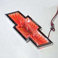 Car Trunk Badge LED Sticker Light Emblem for Chevrolet ERFG6 Cruze Malibu Cavalier Monza Sail Trax Equinox Captiva Lacetti Orlando 20X 7.2cm raudona