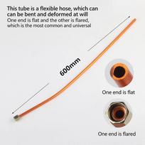Aluminum Copper-Plated Air Compressor Exhaust Tube Pressure Relief Valve Tube 200/400/600/800Mm Bendable Air Line Hose B3