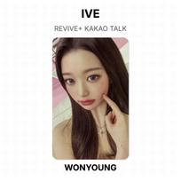 IVE REVIVE+ KAKAO TALK Official Photocard WONYOUNG beige