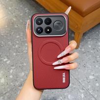 Dėl Xiaomi Poco F9 Ultra Poco F9 Pro 5G dėklo Itin plonas magnetinis belaidžio įkrovimo smūgiams atsparus apsauginis galinis dangtelis Priedai Poco F9 Ultra raudona