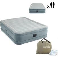 Dvivietis pripučiamas čiužinys su įmontuota elektrine pompa INTEX 64824, 203x152x46 cm