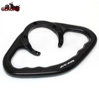 Skirta KAWASAKI NINJA ZX-10R ZX10R ZX 10R 2004- CNC motociklo keleivio rankenos Rankenos bako griebtuvo rankenos juoda