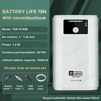 Aquarium Fish Tank Oxygen Pump Charging Dual-Purpose Air Pump Usb Lithium Battery Household Portable Fishing Mute 6000mA Outdoor