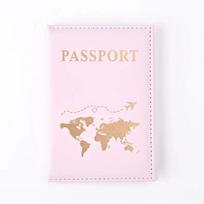 Cute Travel Emboss Passport Holder Cover Cases For Women Men Girls Boys Ticket Protective Travel Accessories white