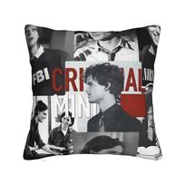 Pillow Case Criminal Minds Spencer Reid  Soft  Pillow Cover For Couch Sofa Bedroom Retro Trendy Pillowcases 16x16Inch gray
