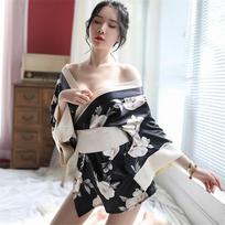 Sexy lingerie, Japanese kimono, game sex uniform, sexy kimono One size fits all pilka spalva