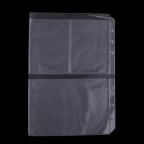 Binder Pockets/Document Pouch/ Holder Bag, Set of 10 Pcs Planner Notebook Refills Pockets Three gray