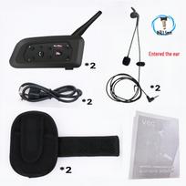 V6C Futbolo teisėjo Bluetooth racija su šalmo ausinėmis, triukšmo slopinimu ir vandeniui atspariu rankos juosta