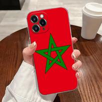 Maroko vėliava Maroc Paso dėklas Apple iPhone 17 16 15 14 13 12 11 Pro Max 16 Plus 16E 17Air 17Pro Telefonui Silikoninė Funda iPhone 12Pro Max green