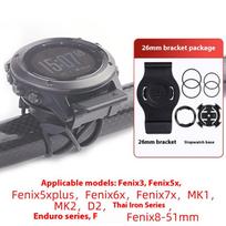 For Garmin Quick Fit Quarter-Turn Bike Mount Watch For 20/22/26mm Bicycle Speedometer Stand Stopwatch Holder black