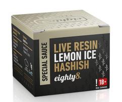 Eighty8 CBD Live Resin Lemon Ice hašišas, 50 % CBD, 1 g