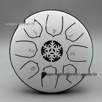 Net Celebrity Cat-Themed Hollow Ethereal Drum for Kids - Perfect Beginner's Percussion Instrument white
