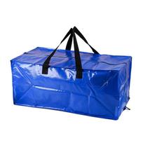 Waterproof Large Capacity Foldable Storage Moving Bag Luggage Case Clothes Blankets Organizer Packaging Bag For Move House blue