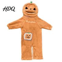 Adult Pumpkin Costume Halloween Onesie Pajamas for Kids Plush Hooded Warm Sleepwear Sleepwear Cosplay One Piece S orange
