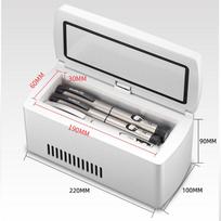 Portable Insulin Cooler Box – Rechargeable Mini Medicine Fridge with LED Display, USB Charging for Car, Home & Travel