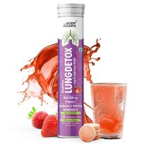 The Body Reserve Lung Detox 20 Effervescent Tablets With N-Acetylcysteine 600mg and Vitamin C | Cleaner Lungs Detoxification and Immune Defence
