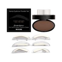 Dark Brown Waterproof Eyebrow Powder - Natural, Volumizing, Long-Lasting, Color-Resistant Makeup for Convenient Daily Use brown