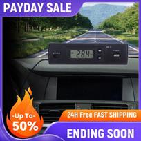 Digital Thermometer C/F Temperature Sensor Temperature Gauge Meter for Car Home Vehicle gray