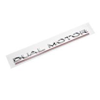 SpaceX Style Dual Motor Emblem Badge for Tesla Model 3 Y S X 3D Metal Zinc CNSJW6 Alloy Rear Trunk Sticker Decal Car Exterior Accessory
