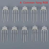 10Pcs Mechanical Keyboard Light Rgb Led 4Pin Rbg Lamp Full-Color For Kailh Otm Gateron Greetech Switch Keycool Razer Keyboard Common Yang RGB gray