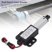 Mini elektrinis linijinis pavara 24V 30 mm eiga 50N stūma 15 mm/s greitis IPX4 atsparus vandeniui elektrinis stūmoklis